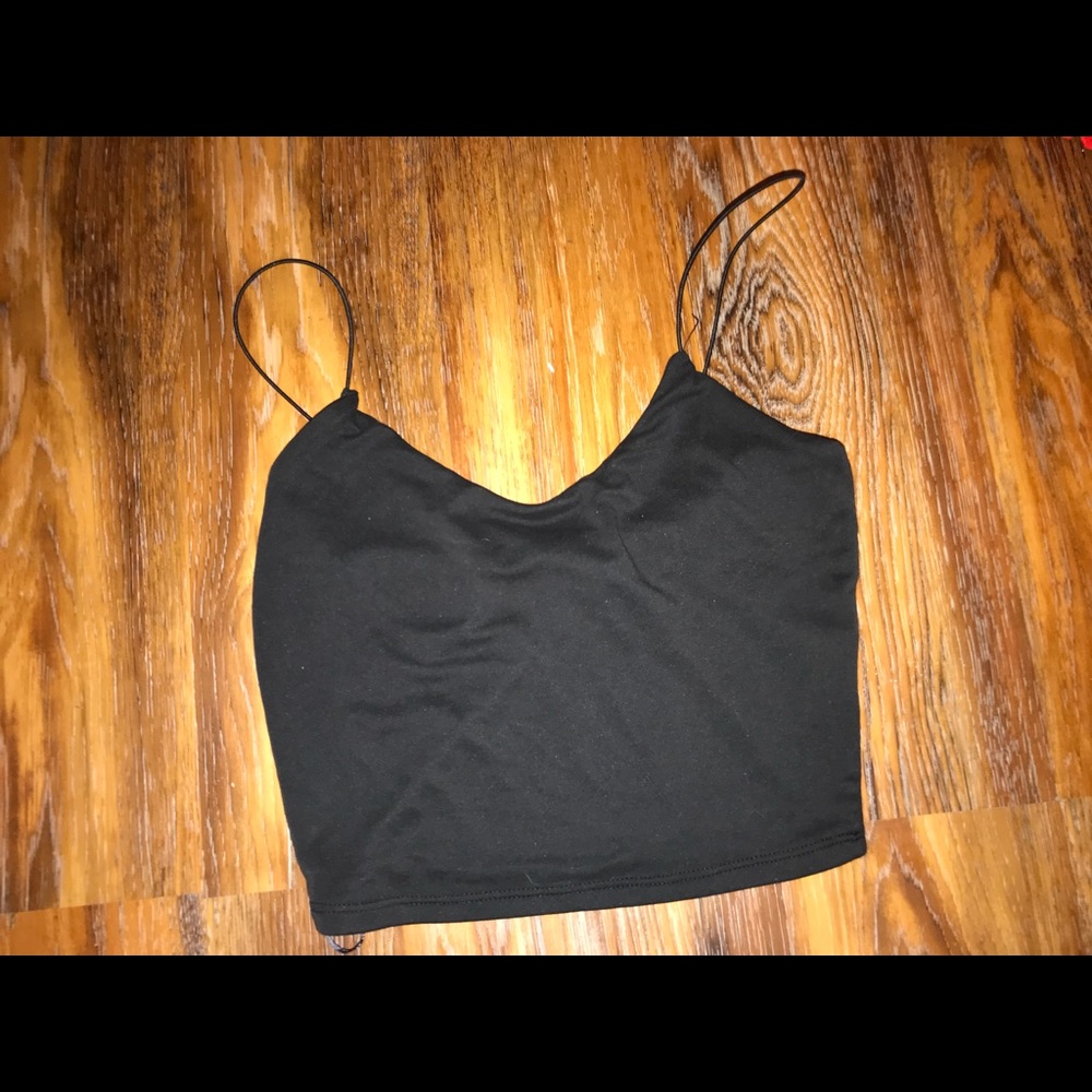 Black crop top